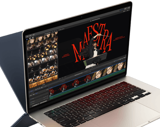 MacBook Air showing video editing to demonstrate M4 chip capabilities