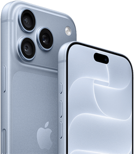 iPhone 18 Pro, glacier, front and back view showing Ceramic Shield, triple camera system